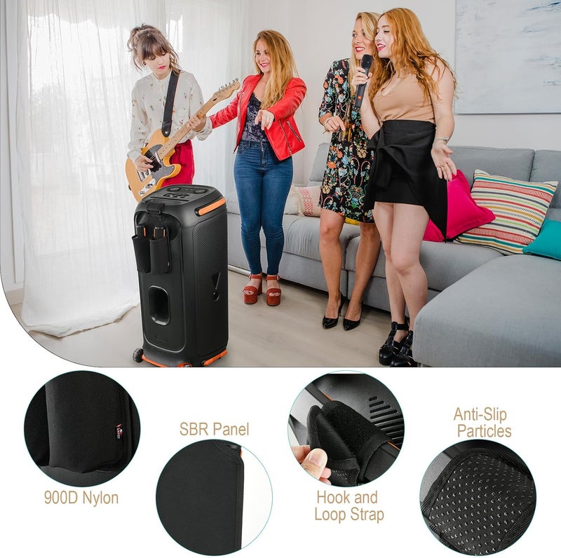 TXesign حامل ميكروفون لجهاز JBL PartyBox Stage 320، حامل تخزين لتعليق الميكروفونات اللاسلكية القياسية لملحقات ميكروفون JBL PartyBox اللاسلكي - Image 5